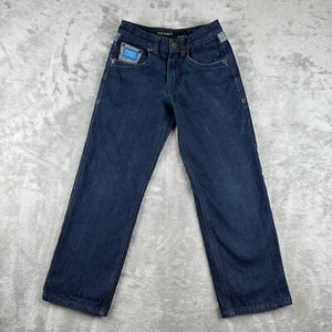 Rocawear Jeans Boys 10 Blue Colorful Stitching Original Fit - Picture 1 of 13