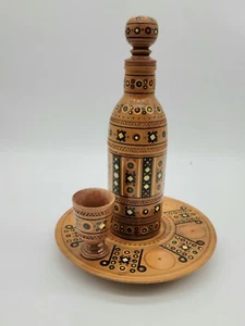 Vintage Ukrainian Carpathian Decanter Set INCOMPLETE - Picture 1 of 4