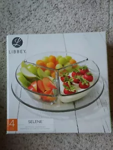 Libbey new in box 4 piece Selene Sectional Serving Set - Picture 1 of 3