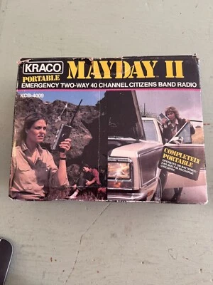 NWB Kraco Mayday II Portable Emergency Two Way 40 Channel Radio 1980s Dead Stock - Image 1 of 4