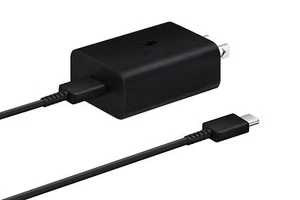 Chargeur mural SAMSUNG 15W type C (câble USB-C inclus), noir - Photo 1 sur 5