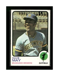 1973 Topps Dave May #152 Milwaukee Brewers - Picture 1 of 4