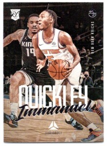 2020-21 Panini Chronicles Luminance Immanuel Quickley Rookie New York Knicks