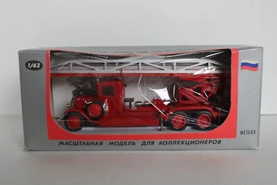 Vintage Soviet Russian Diecast 1934 Toy Fire Truck w/ Box, Lomo AVM - Image 1 of 4