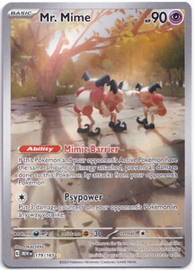 Pokemon TCG - Mr. Mime 179/165 Holo Full Art Illustration Rare Scarlet & Violet - Picture 1 of 2
