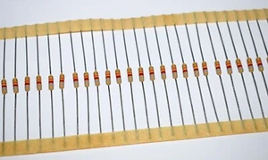 100 PIECES ISKRA 82K 5% 1/4W CARBON FILM RESISTOR - 1970'S - Picture 1 of 2