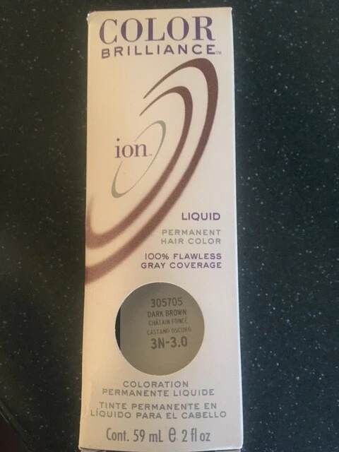 ION Color Brilliance líquido cor permanente cabelo marrom escuro 305705 3N-3.0 novo na caixa - Imagem 1 de 1