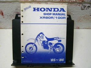 Official Factory Shop Manual - Honda XR800R XR100R '85-86 PRO-LINK . . . SM0024 - Bild 1 von 3