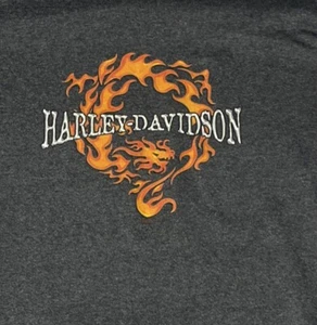 Y2K Harley-Davidson Boys Long Sleeve Shirt Arrowhead Flames Peoria, AZ - Picture 1 of 6
