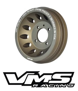 VMS Light Weight Aluminum Crank Crankshaft Pulley 90-93 Mazda Miata 1.6L B6ZE - Picture 1 of 3