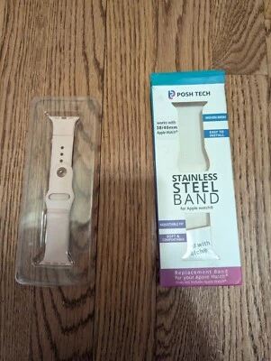 Correa de repuesto Posh Tech para Apple Watch 38/40 mm oro rosa rosa rosa  Foto 1 de 2