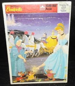 Vintage 1980s Disney Cinderella Frame Tray puzzle - Picture 1 of 2