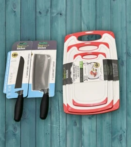 Ideal Kitchen Utensils Cutting Board Housewarming gift Set of 5 RED Plastic PP - Picture 1 of 18