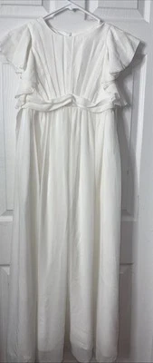 Kids Girls size 12 Chiffon Bridesmaid Dress  Wedding Party Long Dress Prom Gown - Image 1 of 4