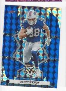 Mosaic Football 2022/99 Dawson Knox Blue ¡Coincidencia de color paralelo #23! SN #'d 42/99 - Imagen 1 de 2