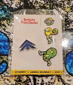 Jamal Murray x KFC x Starry Collab Pin Set (LIMITED EDITION) - Picture 1 of 2