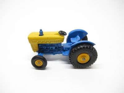 MATCHBOX LESNEY  #39 BLUE & YELLOW FORD TRACTOR - Image 1 of 4