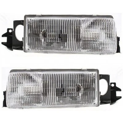 For Chevy Caprice 1991-1996/Buick Roadmaster 1991-1996 Headlight Pair GM2502124 Foto 1 de 4