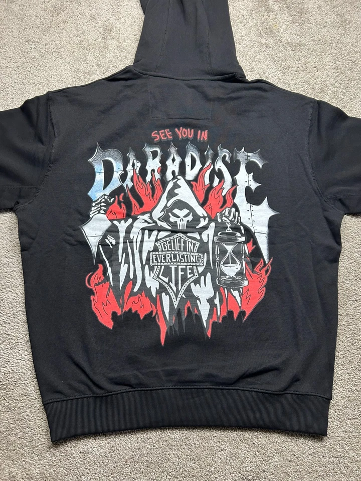 NUEVO Jordan Craig Suéter Para Hombres XL Negro Sudadera con Capucha Sudadera Paradise Legacy AUTÉNTICO Foto 1 de 4