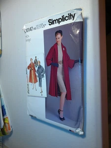 Veste manteau doublée motif simplicité R10147Misses taille 6-14 - Photo 1/1