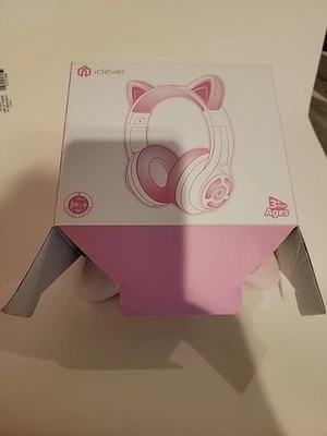 Наушники Bluetooth со светодиодной подсветкой iClever Kids кошачьи уши - Изображение 1 из 4