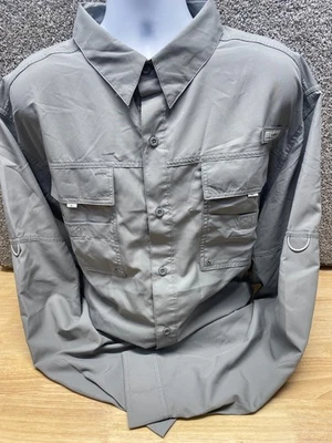 Habit Shirt Men's 3XL Gray River Gorge Long Sleeve UPF 40+ Fishing Hiking - Image 1 of 4