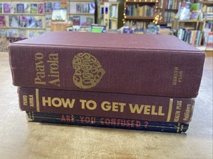 Book Lot 3 Paavo Airola How to Get Well 1975 6th Pr Are you Confused Everywomans - Picture 1 of 14