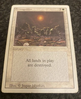 English - MTG Armageddon - LP/MP - Unlimited Edition (Ship In Sleeve & Top load) - Image 1 of 2
