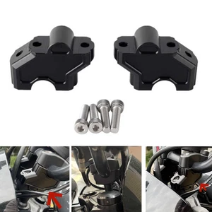 Abrazadera elevadora de manillar negra para Harley Nightster 975 RH975 '22-'24 - Imagen 1 de 11