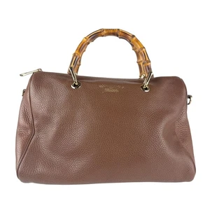 Echte Gucci Bambus Handtasche Schultertasche braun Leder - z7192 - Bild 1 von 13