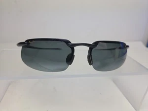 Maui Jim Sunglasses Black MJ Sport Breakwall Wrap MJ 409-02 Japan 61-15-130 - Picture 1 of 5