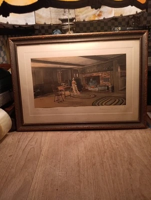 1915 Wallace Nutting  Print  The Home Hearth - Image 1 of 4