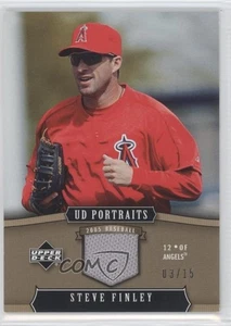 Camiseta deportiva Upper Deck Portraits Gold 2005/15 Steve Finley #2 - Imagen 1 de 4