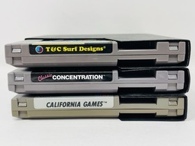 California Games, Classic Concentration, T&J Surf Designs Giochi Nintendo NES!