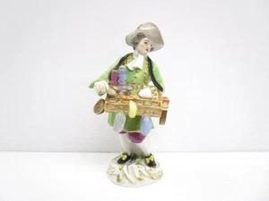 Antigua estatuilla muñeca de porcelana Meissen parisina 73229 hombre peatonal - Imagen 1 de 8