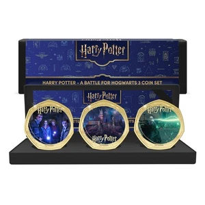 World Harry Potter Day 2025 Limited Edition Gold Coin Box Set - 3 Colour Coins - Picture 1 of 6