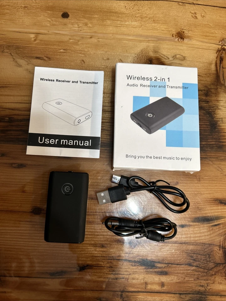 2in1 Wireless USB 4.2 Bluetooth Receiver TV, Music AUX Audio Transmitter 3.5mm  - Image 1 of 2