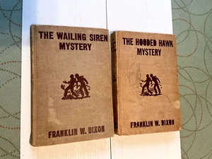2 Vintage F.W. Dixon Books The Wailing Siren & Hooded Hawk Mysterys Gosset & Dun - Picture 1 of 9