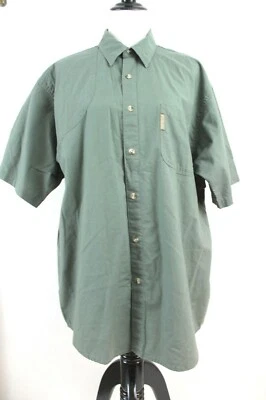 Columbia Vented Fishing Shirt size L Mens Performance Green Button Front  - Image 1 of 4