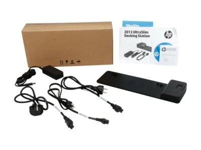 NEW HP 2013 UltraSlim Docking Station D9Y32AA#ABA / D9Y19AV#ABA - Image 1 of 4
