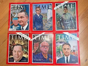 1963 TIME MAGAZINE - Lot of 6 LBJ / MALAYSIA/ MAYOR DALEY / SARGENT SHRIVER - Picture 1 of 8