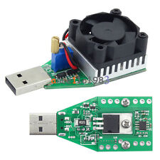 15W 3.7-13V Electronic Load Resistor USB Discharge Battery Tester with Fan