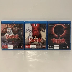 Berserk The Golden Age Arc 1, 2 & 3 Blu-ray Set Region B 2016 - Picture 1 of 6