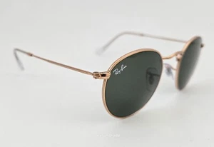Ray Ban Sunglasses NEW RB 3447 Color 9202/31 Rose Gold Grey Size 47 Round Small - Picture 1 of 6