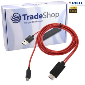 Adaptador Micro USB MHL a Cable HDMI 1080p HDTV HDCP para HTC Sensation - Imagen 1 de 5