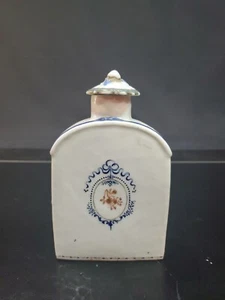 Antique Chinese 18th C. Export Famille Rose Porcelain Tea Caddy Jar Qing Dynasty - Picture 1 of 14