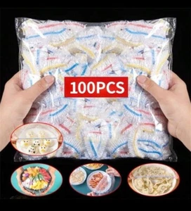 100 Pcs Disposable Fresh-Keeping Plastic Wrap - Food Contact Safe, Fruit Storage - Picture 1 of 7
