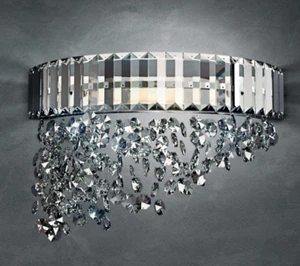 PATRIZIA VOLPATO 9260/APP2-AC APPLIQUE "DIADEMA" IN CRISTALLO CON PENDENTI - Foto 1 di 1