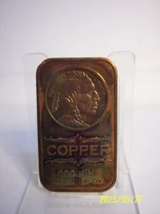 Collectible One AVDP Ounce .999 Fine Pure Copper Indian Head Design - Picture 1 of 2