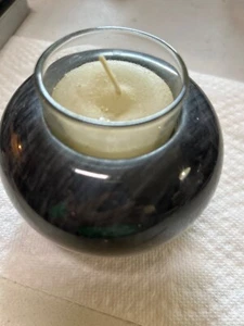 Kerzenständer schwarz-weiß Marmor - Bild 1 von 3